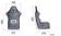 OMP TRS-E Racing Seat Measurements